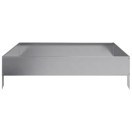 Градинска повдигната леха 100x100x26 см поцинкована стомана