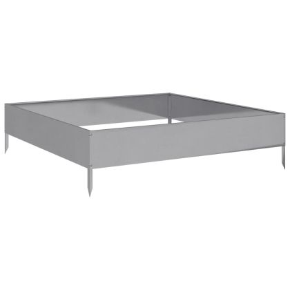 Градинска повдигната леха 100x100x26 см поцинкована стомана