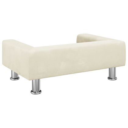 Кучешко легло кремаво 70x45x26,5 см кадифе