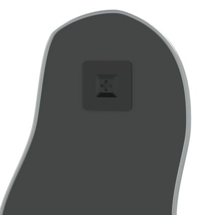 Стенно огледало, сребро, 100x45 см