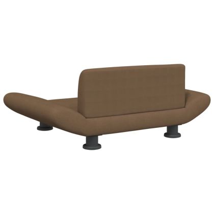 Кучешко легло кафяво 70x45x28 см кадифе