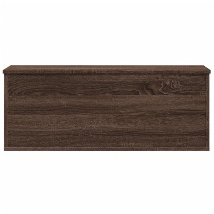 Кутия за съхранение, кафяв дъб, 90x35x35 см, инженерно дърво