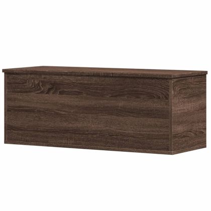 Кутия за съхранение, кафяв дъб, 90x35x35 см, инженерно дърво