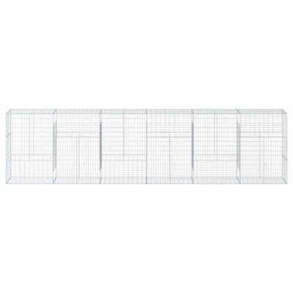 Габионна кошница с покритие, 600x50x150 см, поцинковано желязо