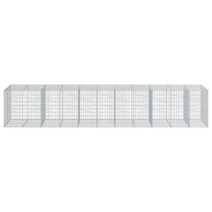 Габионна кошница с покритие, 550x100x100 см, поцинковано желязо