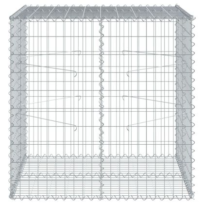 Габионна кошница с капак, 100x100x100 см, поцинковано желязо