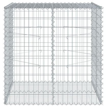 Габионна кошница с капак, 100x100x100 см, поцинковано желязо