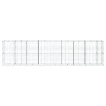 Габионна кошница с покритие, 850x100x200 см, поцинковано желязо