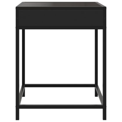 Нощна масичка с Infinity LED черна 40x40x51 см