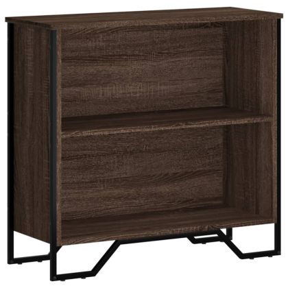 Библиотека, кафяв дъб, 80x31x74,5 см, инженерно дърво