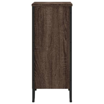 Библиотека, кафяв дъб, 80x31x74,5 см, инженерно дърво