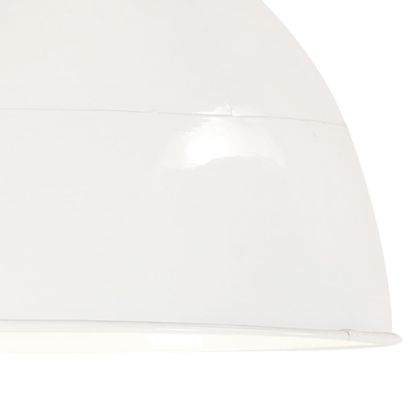 Индустриален винтидж пендел 25 W бял кръгъл 31 см E27