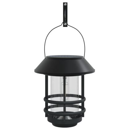Соларни външни стенни фенери, 2 бр, бели