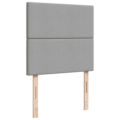 Боксспринг легло с матрак, светлосиво, 80x200 см, плат