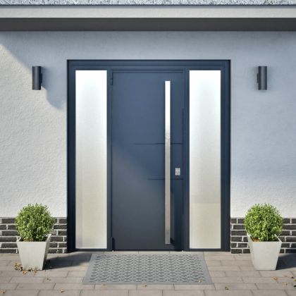 Градински кашпи, 2 бр, 30x30x30 см, неръждаема стомана