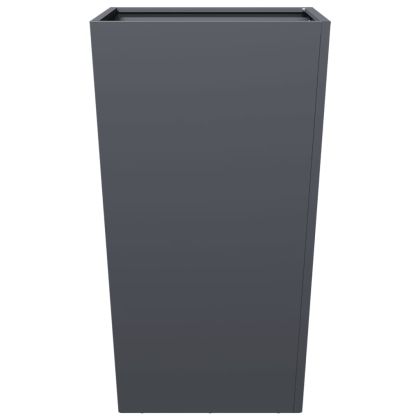 Градинска кашпа, антрацит, 45x45x75 см, стомана
