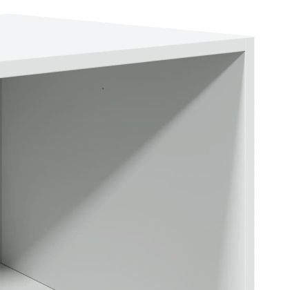 Гардероб, бял, 100x50x200 см, инженерно дърво