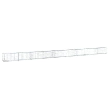 Габионна кошница с покритие, 900x50x50 см, поцинковано желязо