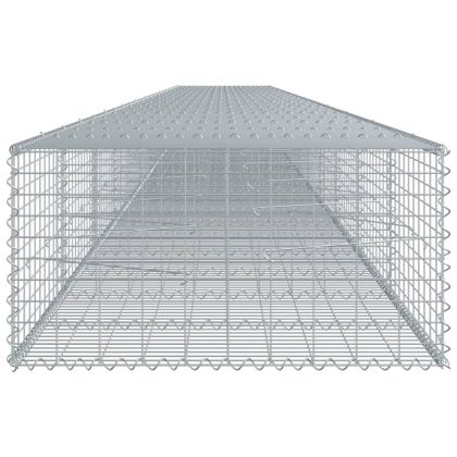 Габионна кошница с покритие, 1200x100x50 см, поцинковано желязо