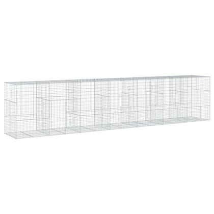 Габионна кошница с покритие, 700x100x150 см, поцинковано желязо