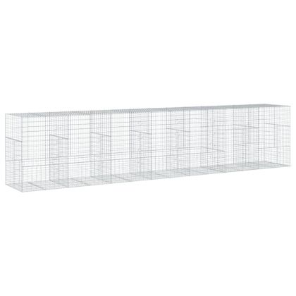 Габионна кошница с покритие, 700x100x150 см, поцинковано желязо