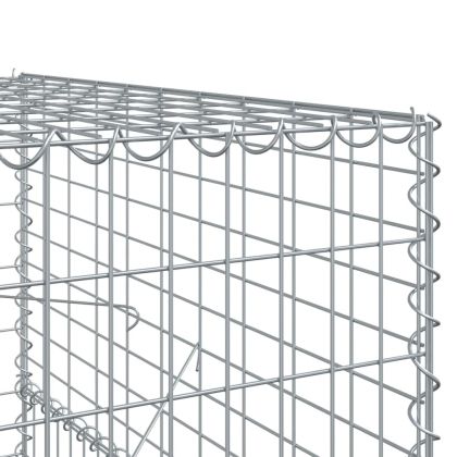 Габионна кошница с покритие, 700x100x150 см, поцинковано желязо