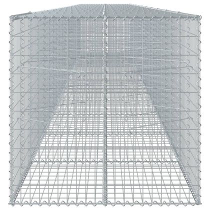 Габионна кошница с капак, 1100x100x100 см, поцинковано желязо