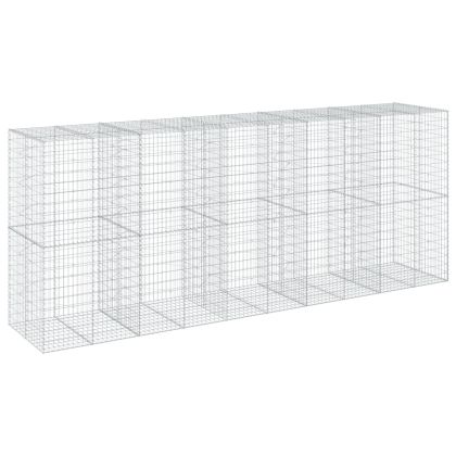 Габионна кошница с покритие, 500x100x200 см, поцинковано желязо