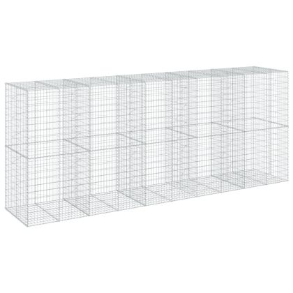 Габионна кошница с покритие, 500x100x200 см, поцинковано желязо