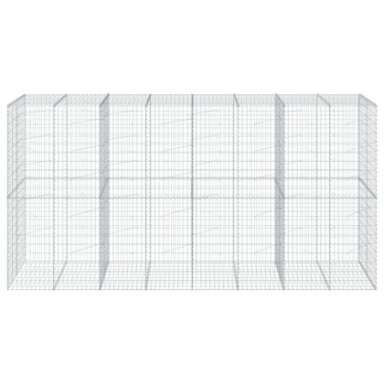 Габионна кошница с покритие, 400x100x200 см, поцинковано желязо