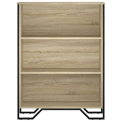 Библиотека, сонома дъб, 80x31x106 см, инженерно дърво