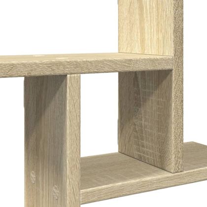Стенни рафтове, 2 бр, дъб сонома, 50x12x50 см, инженерно дърво