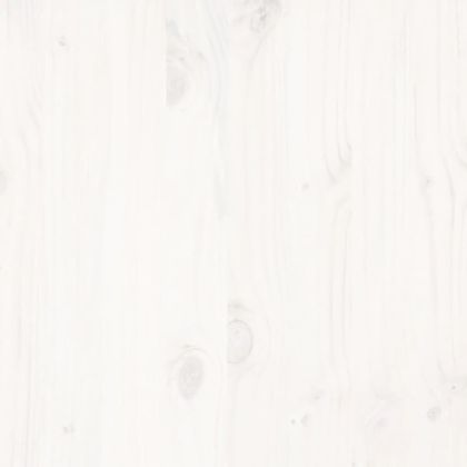 Рамка за легло без матрак, бял, 120x190 см, борово дърво масив