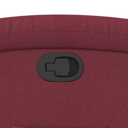 Стол реклайнер, виненочервен, текстил