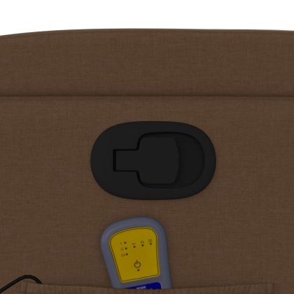 Масажен наклоняем стол, кафяв, текстил