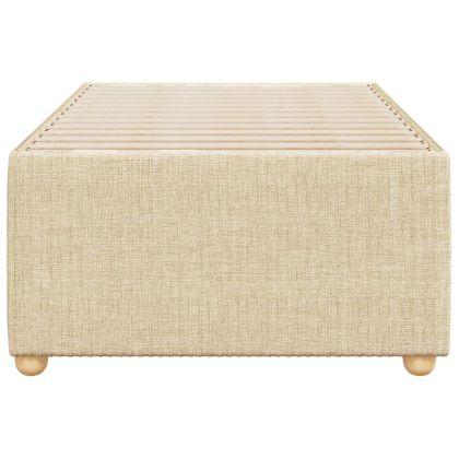 Рамка за легло без матрак, kремав, 80x200 см, плат