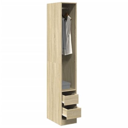 Гардероб, дъб сонома, 30x50x200 см, инженерно дърво