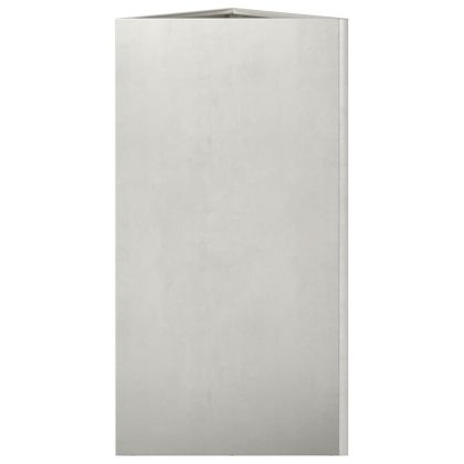 Градински кашпи, 2бр, триъгълна, 40x40x75см, неръждаема стомана