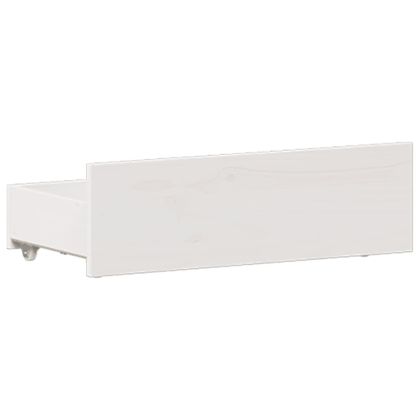 Рамка за легло без матрак с табла 135x190 см борово дърво масив