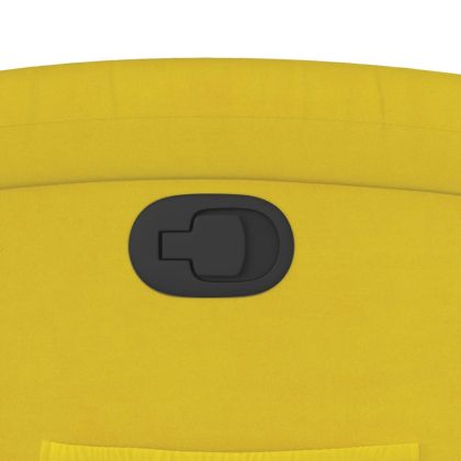 Реклайнер стол, жълт, кадифе