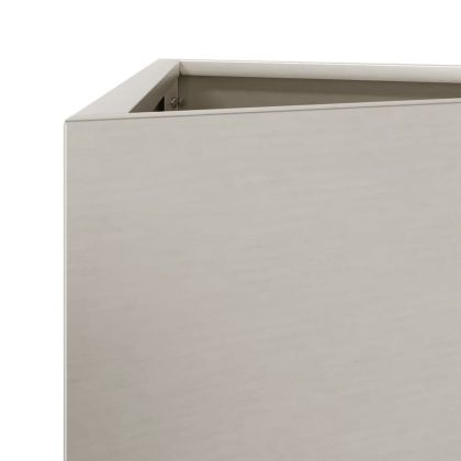 Градински саксии 2 бр. триъгълни 50x43x75 см Изветряла стомана