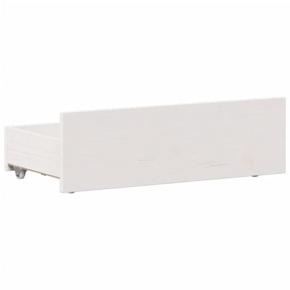 Рамка за легло без матрак с табла 90x200 см борово дърво масив