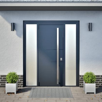 Градински кашпи, 2 бр, 30x30x30 см, поцинкована стомана