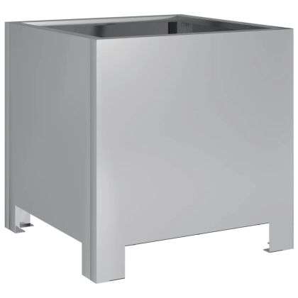 Градински кашпи, 2 бр, 30x30x30 см, поцинкована стомана