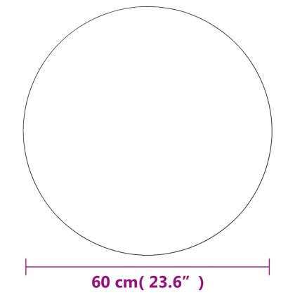Стенни огледала, 2 бр, 60 см, кръгли, стъкло