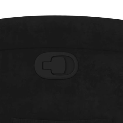 Реклайнер стол, черен, кадифе