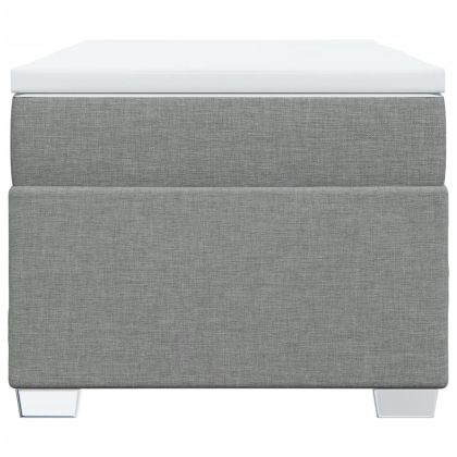 Боксспринг легло с матрак, светлосиво, 90x200 см, плат