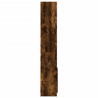 Висок шкаф, опушен дъб, 92x33x180 см, инженерно дърво