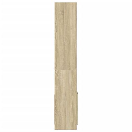 Висок шкаф, Дъб сонома, 92x33x180 см, инженерно дърво