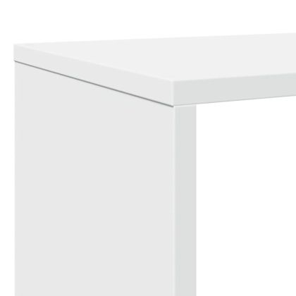 Библиотека, бяла, 132x29x141,5 см, инженерно дърво